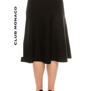 Club Monaco Black Midi Skirt